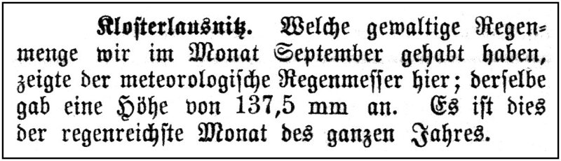 1896-10-07 Kl Regenreichste Monate des Jahres